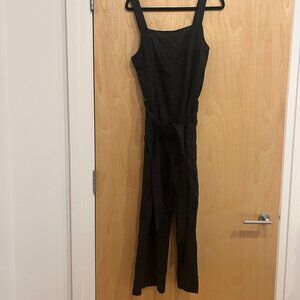 Everlane Linen Black Jumpsuit